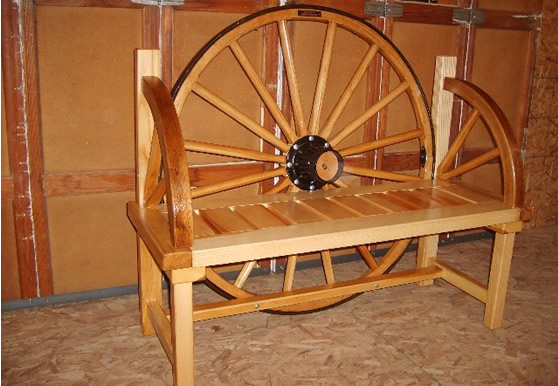 Custom-built two seater bench