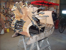 Quebec Cutter - Marine Plywood clamped into place.